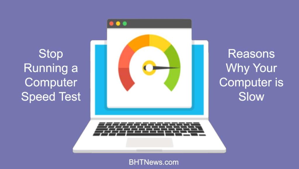 Stop running computer speed test 4 reasons why pc is slow