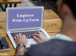 Employee write up form