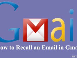 how to recall an email in gmail