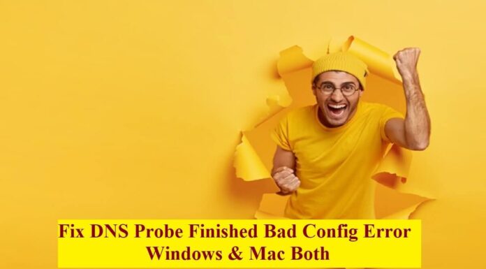 7 Easy Ways to Fix DNS Probe Finished Bad Config Error | For Windows & Mac Both Fix DNS Probe Finished Bad Config Error for windows and mac both