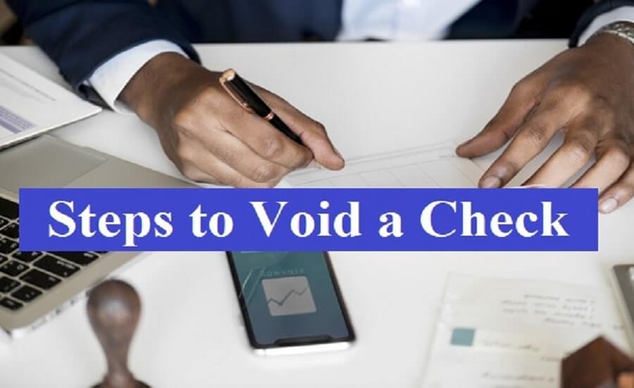 steps to void a check