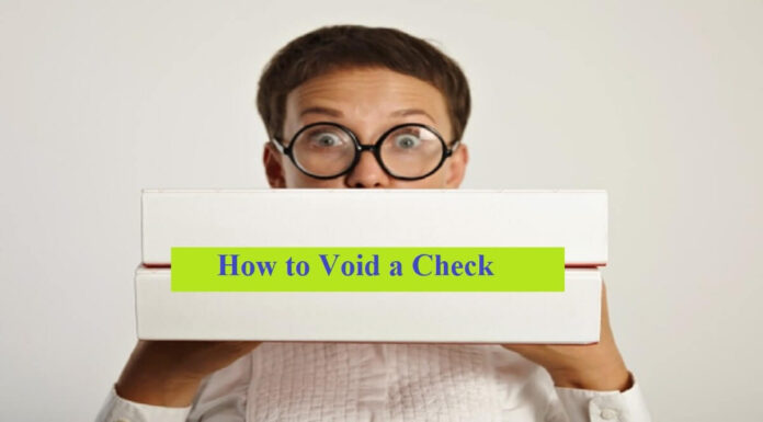 How to Void a Check void a check