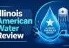 Illinois American Water Review: Services, Pricing & Programs A clean glass of water being filled from a kitchen tap, soft natural light