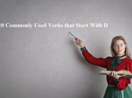 verbs that start with d