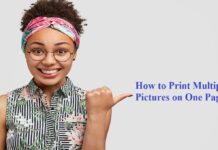 How to Print Multiple Pictures on One Page how to print the multiple pictures on same page