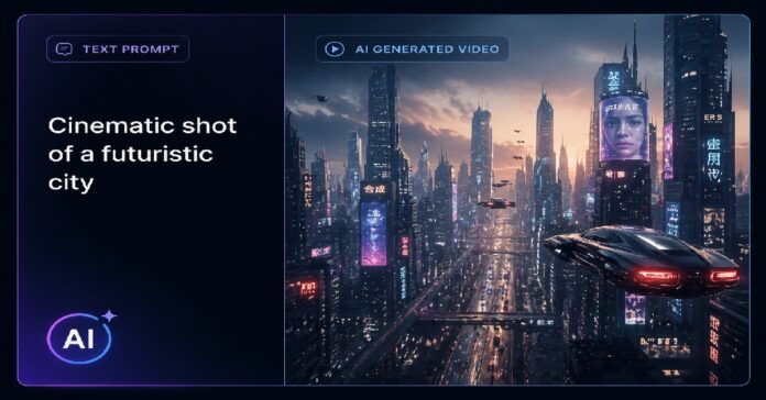 best ai video generators 2026 | Screenshot of a high-quality video generated by AI from a text prompt in 2026