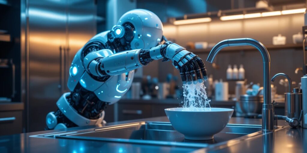 robot washing diches