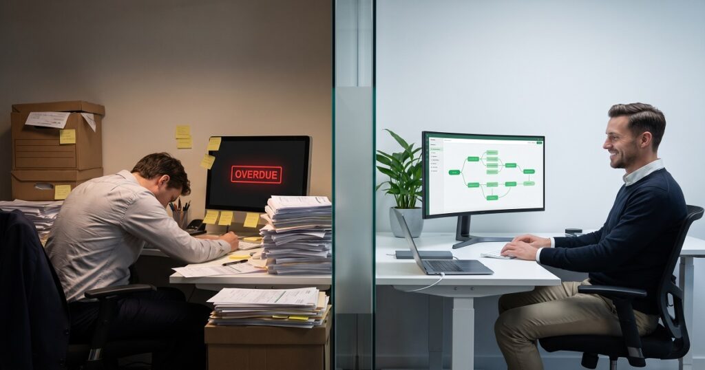 Manual HR workflows vs Automation HR workflows