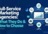 Full-Service Marketing Agencies: What They Do & How to Choose Marketing team reviewing campaign strategy and analytics together in a meeting
