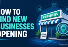 How to Find New Businesses Opening in 2026: Trends, Chains and Local Sources find new business opening Shop owner turning the open sign on a newly opened storefront door