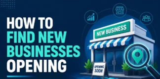 find new business opening Shop owner turning the open sign on a newly opened storefront door